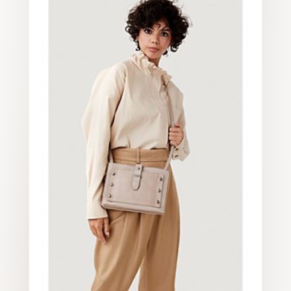 Botkier Warren City Crossbody, neutral suede